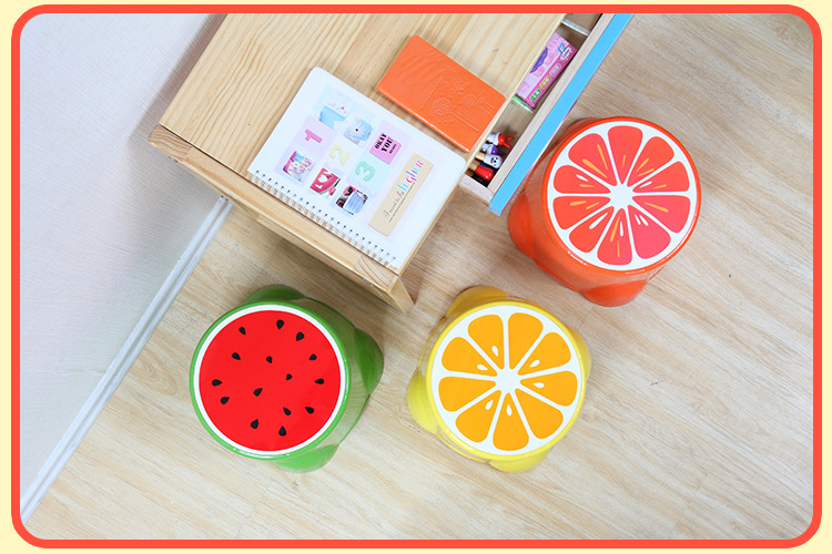 Cartoon children kindergarten stool large creative change shoes fruit chair