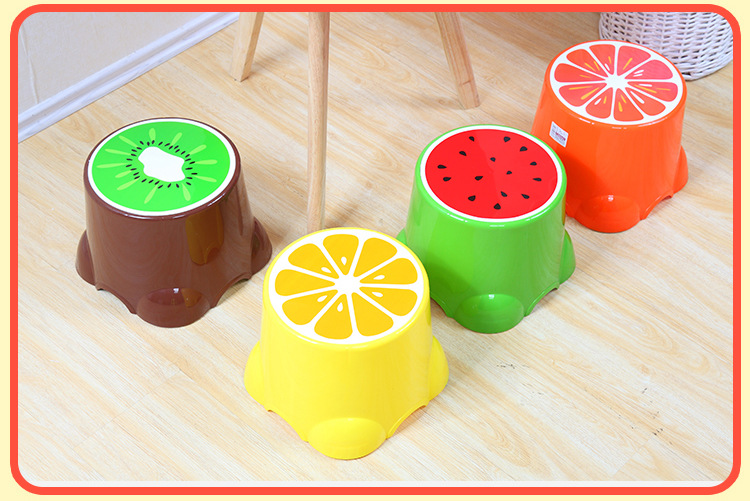 Cartoon children kindergarten stool large creative change shoes fruit chair