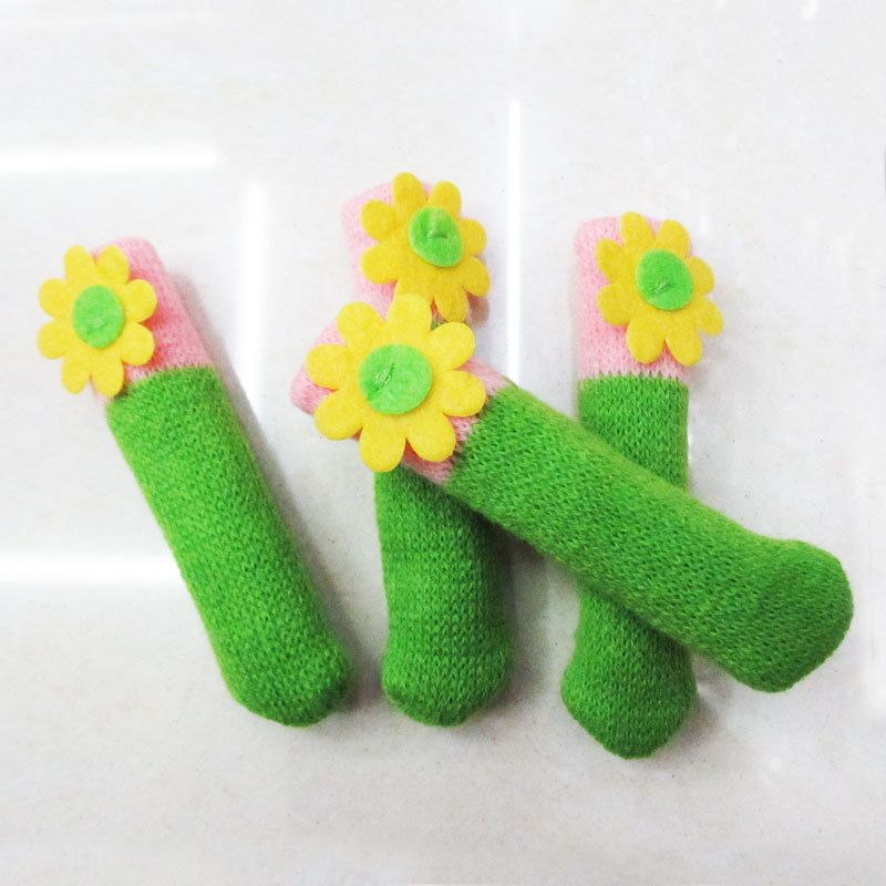 Korean knitting wool mat chair desk legs set table set 4 Pack