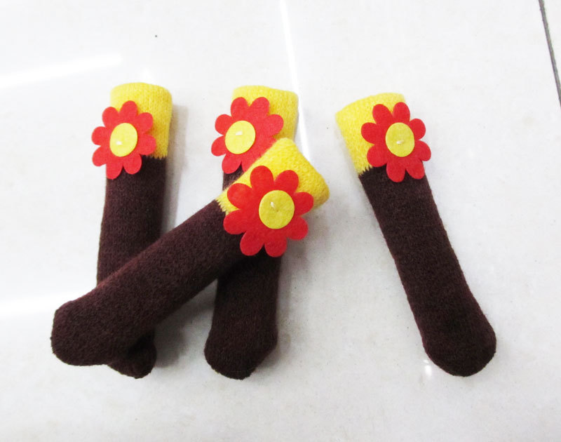 Korean knitting wool mat chair desk legs set table set 4 Pack