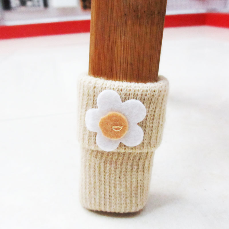 Korean knitting wool mat chair desk legs set table set 4 Pack