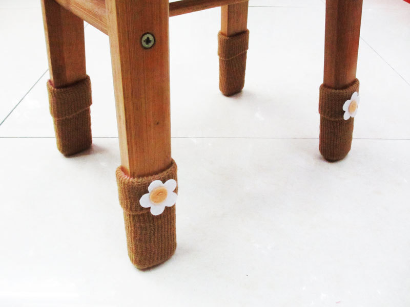 Korean knitting wool mat chair desk legs set table set 4 Pack