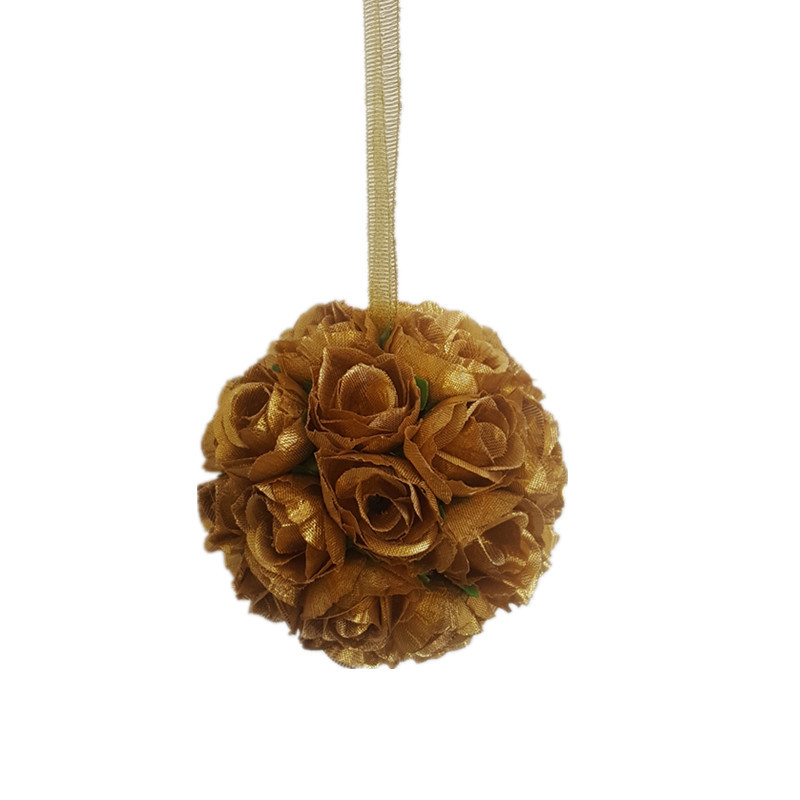 Artificial Rose Small Flower Ball Floral Ball Wedding Decoration Floral Ball Christmas Tree Bar Restaurant Hanging Rose Ball Exclusive for Cross-Border