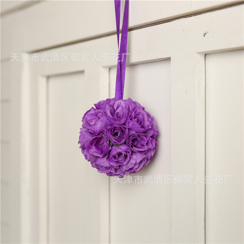 Artificial Rose Small Flower Ball Floral Ball Wedding Decoration Floral Ball Christmas Tree Bar Restaurant Hanging Rose Ball Exclusive for Cross-Border Artificial Rose Small Flower Ball Floral Ball Wedding Decoration Floral Ball Christmas Tree Bar Restaurant Hanging Rose Ball Exclusive for Cross-Border