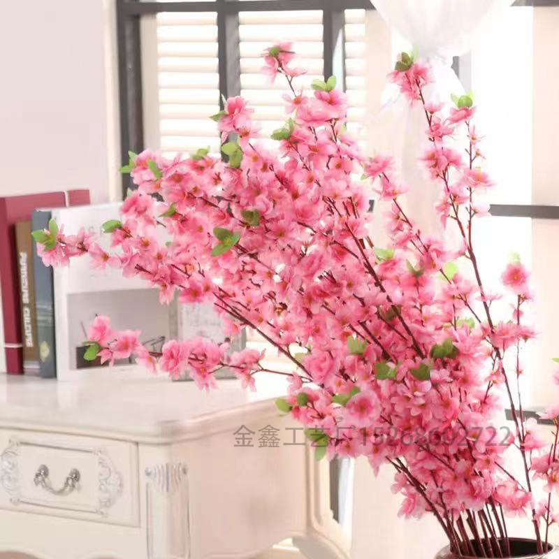 Artificial cherry tree Pink Sakura Branch silk 120cm diy Artificial Flowers Floral wall Wedding decoration Home outdoor 