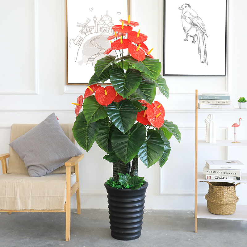 Imitative Tree Pachira Macrocarpa Fake Trees Simulation Plant Factory Simulation Green Plant Home Internet Cafe Decoration Potted Plant Artificial Tree