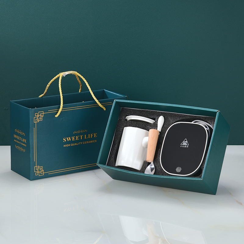 Constant Temperature Cup 3Step Thermostat Hot Milk Gadgets 55 Degrees Warm Cup Heating Coaster Gift Gift Box Packaging Constant Temperature Cup 3Step Thermostat Hot Milk Gadgets 55 Degrees Warm Cup Heating Coaster Gift Gift Box Packaging