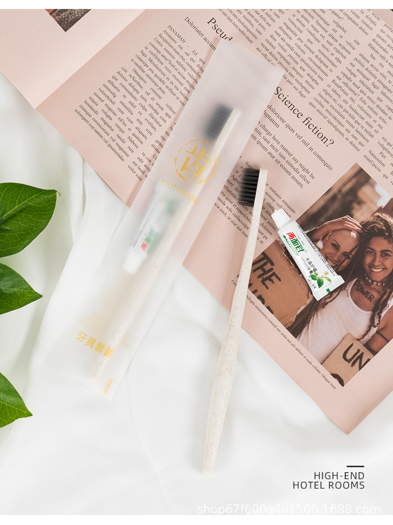 Disposable Toothbrush with Toothpaste Hotel Dedicated Hotel Toiletry Set B & B Soft Hair Tooth-Cleaners Double-Sided Needle Disposable Toothbrush with Toothpaste Hotel Dedicated Hotel Toiletry Set B & B Soft Hair Tooth-Cleaners Double-Sided Needle