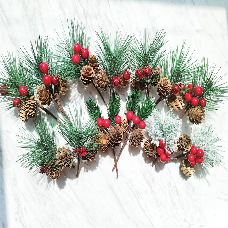 Christmas Decoration Bouquet DIY Garland Christmas Tree Matching Holiday Window Bar Scene Artificial Pine Cones Accessories Christmas Decoration Bouquet DIY Garland Christmas Tree Matching Holiday Window Bar Scene Artificial Pine Cones Accessories