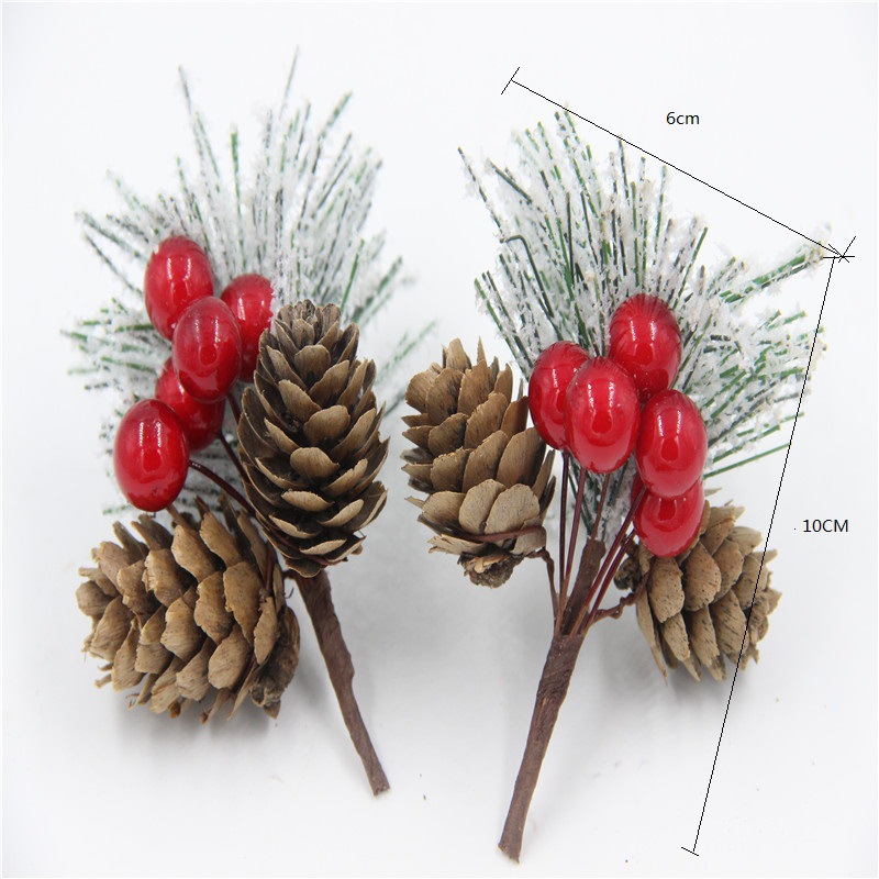 Christmas Decoration Bouquet DIY Garland Christmas Tree Matching Holiday Window Bar Scene Artificial Pine Cones Accessories Christmas Decoration Bouquet DIY Garland Christmas Tree Matching Holiday Window Bar Scene Artificial Pine Cones Accessories