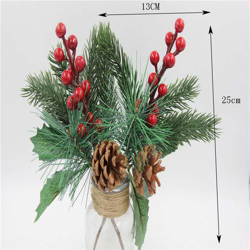 Christmas Decoration Bouquet DIY Garland Christmas Tree Matching Holiday Window Bar Scene Artificial Pine Cones Accessories Christmas Decoration Bouquet DIY Garland Christmas Tree Matching Holiday Window Bar Scene Artificial Pine Cones Accessories