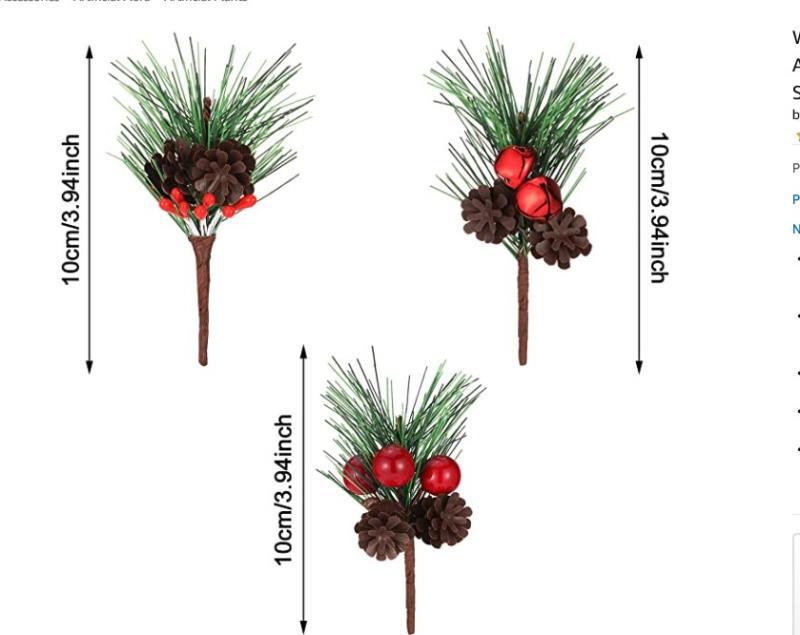 Christmas Decoration Bouquet DIY Garland Christmas Tree Matching Holiday Window Bar Scene Artificial Pine Cones Accessories Christmas Decoration Bouquet DIY Garland Christmas Tree Matching Holiday Window Bar Scene Artificial Pine Cones Accessories