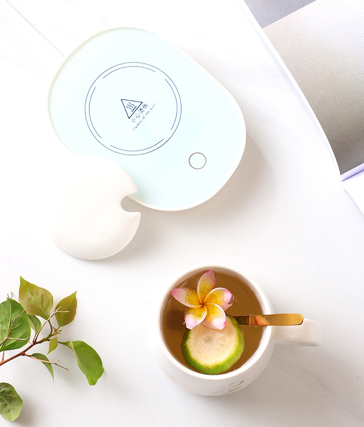 55 Degrees Thermal Cup Ceramic Coffee Cup Warm Cup Smart Heating Coaster Warm-Keeping Water Cup Base Hot Milk Logo 55 Degrees Thermal Cup Ceramic Coffee Cup Warm Cup Smart Heating Coaster Warm-Keeping Water Cup Base Hot Milk Logo