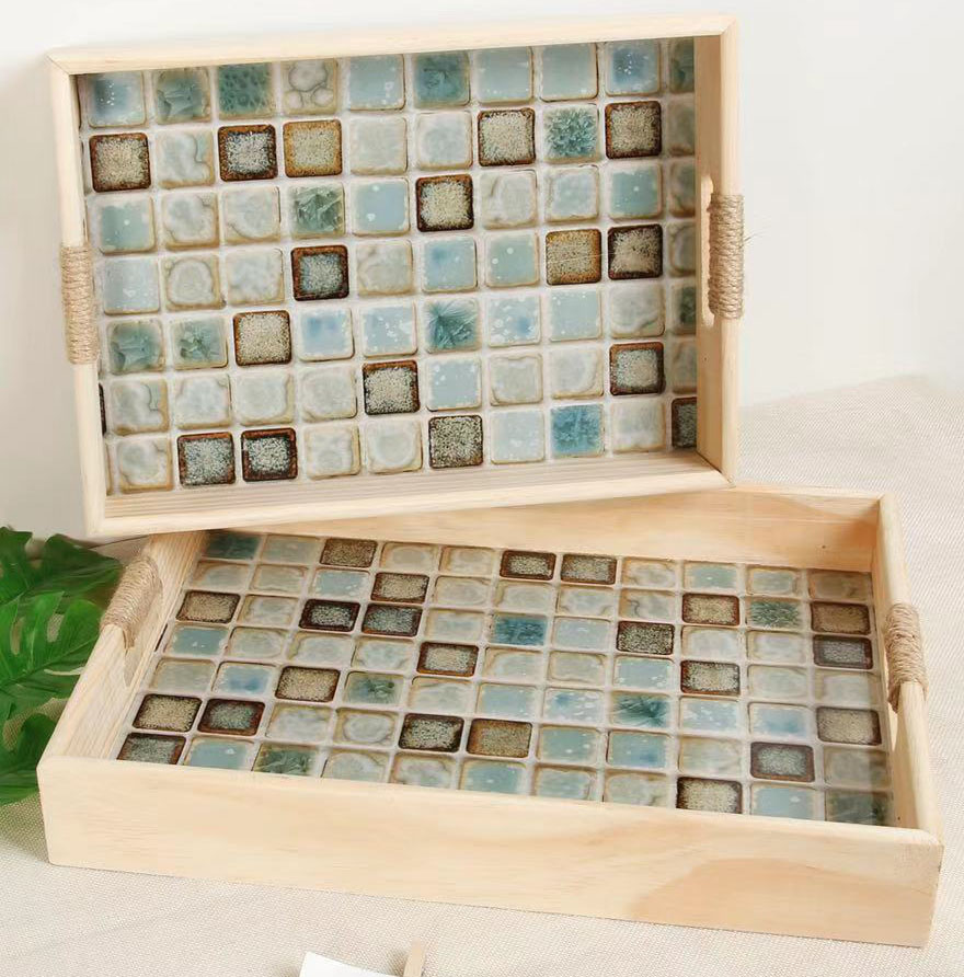 Home furnishing decoration set of two trays of fruit plate, dinner plate, dinner plate, coffee cup, coaster, storage box Home furnishing decoration set of two trays of fruit plate, dinner plate, dinner plate, coffee cup, coaster, storage box