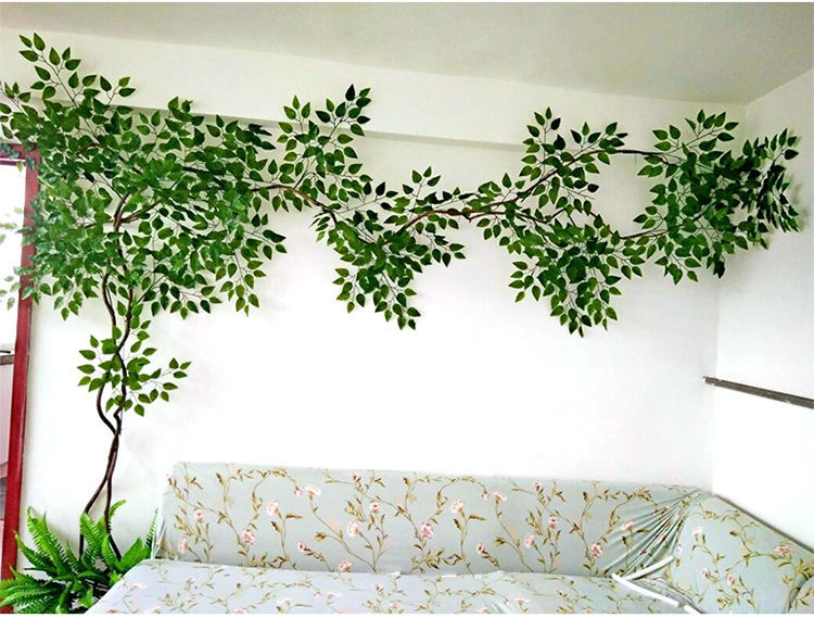 Artificial Cherry Blossom Peach Tree Rattan Wedding Wedding New Year Wall Decoration Fake Trees Green Leaf Vine Decorative Pipe Artificial Cherry Blossom Peach Tree Rattan Wedding Wedding New Year Wall Decoration Fake Trees Green Leaf Vine Decorative Pipe