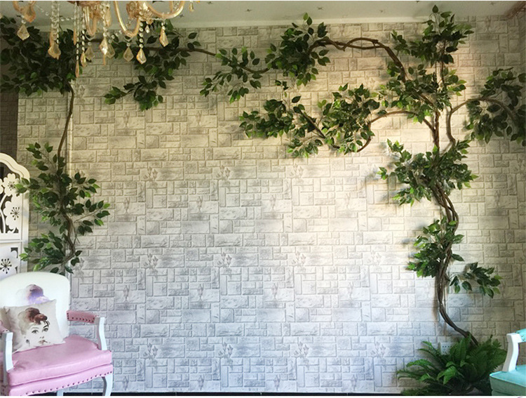 Artificial Cherry Blossom Peach Tree Rattan Wedding Wedding New Year Wall Decoration Fake Trees Green Leaf Vine Decorative Pipe Artificial Cherry Blossom Peach Tree Rattan Wedding Wedding New Year Wall Decoration Fake Trees Green Leaf Vine Decorative Pipe