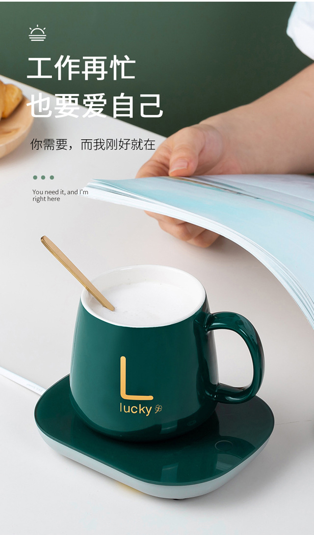 Gift Box Warm Cup 55 Degrees Thermal Cup Office Home Cup Warming Holder Ceramics Heating Coaster Jia Jia Thermal Cup Pad Gift Box Warm Cup 55 Degrees Thermal Cup Office Home Cup Warming Holder Ceramics Heating Coaster Jia Jia Thermal Cup Pad