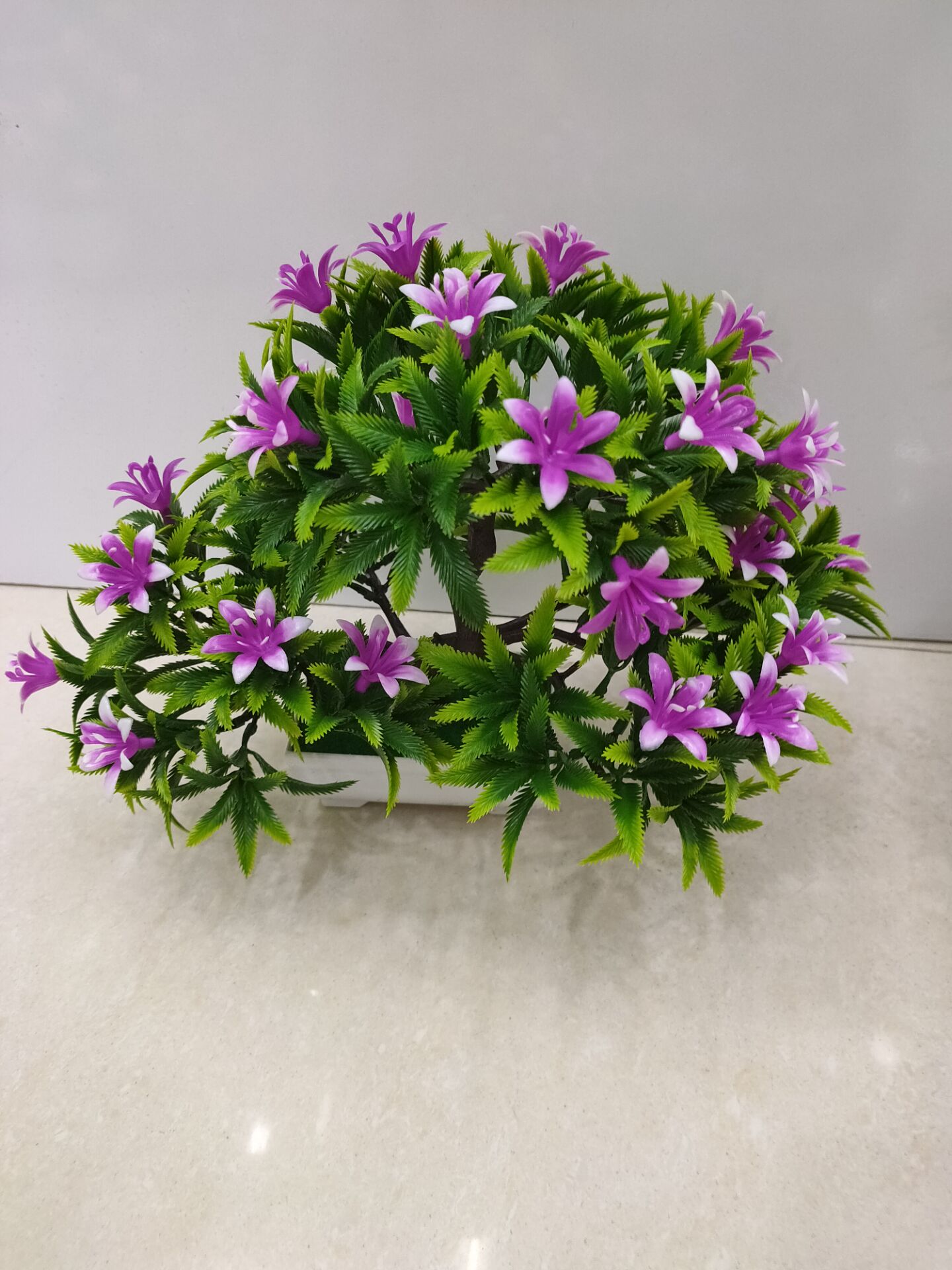 New spring series lily trident tree imitation flower artificial plant plastic flower spray paint color bending rod decoration New spring series lily trident tree imitation flower artificial plant plastic flower spray paint color bending rod decoration