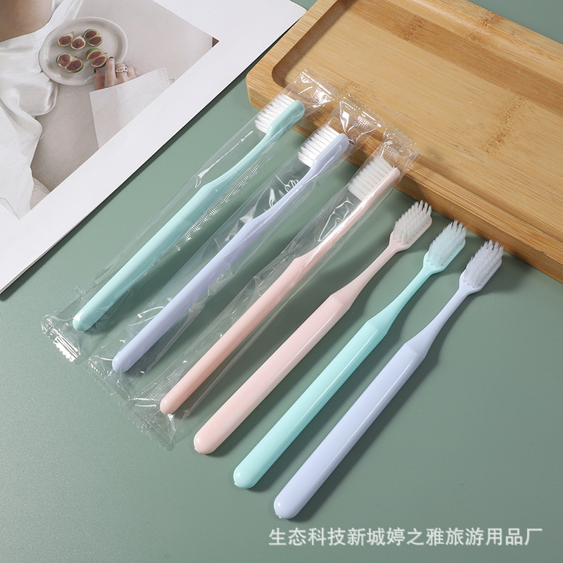 Hotel Hotel Disposable Toothbrush Toothpaste Toiletry Set B & B Inn Soft Hair Tooth-Cleaners Two-in-One