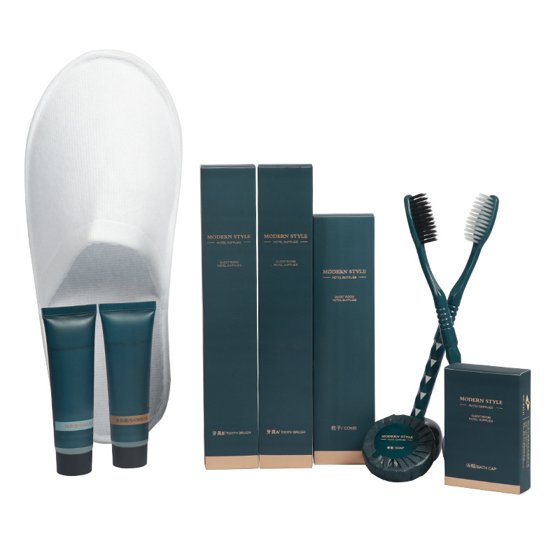 Homestay Hotel Disposable Toiletry Set Household Hospitality Toothbrush with Toothpaste Full Set Hotel Special Wholesale