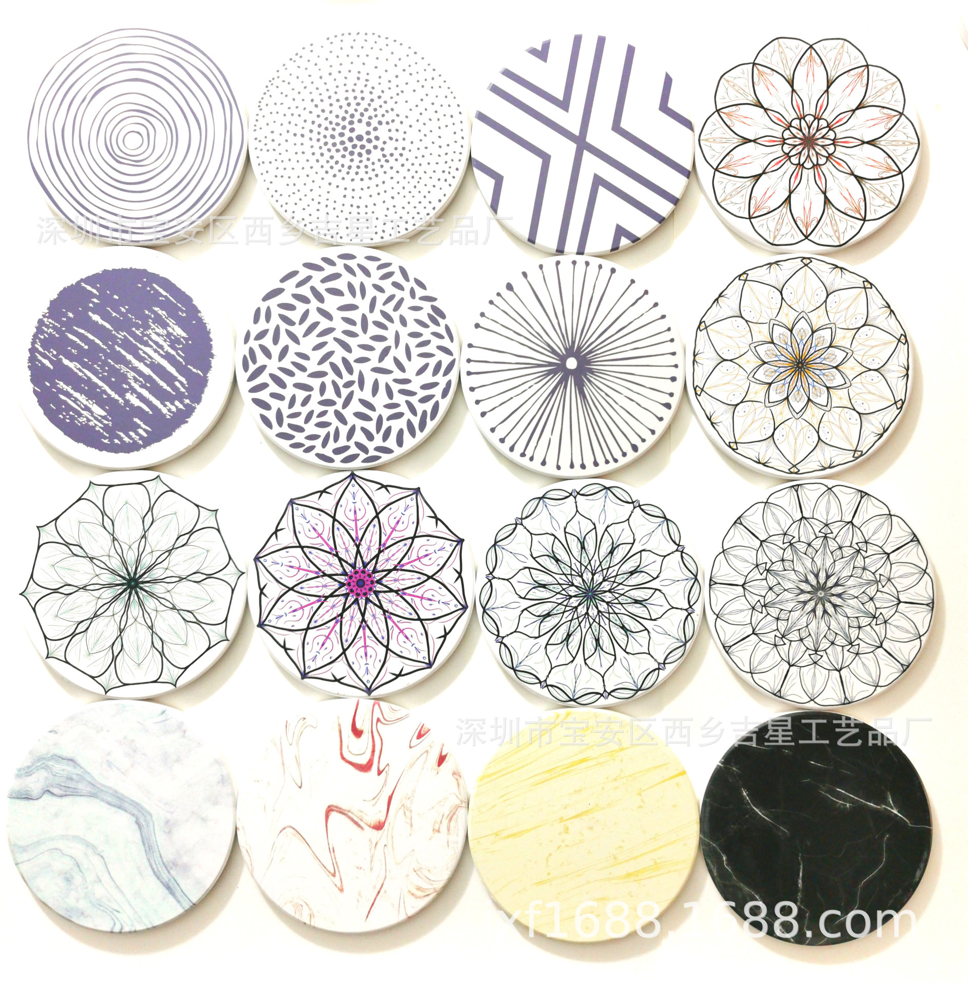 Manufacturer &#039;S Cork Cup Mat Ceramic Coaster Water Absorbent Coaster Automobile Cushion Medium Density Fiberboard Coaster Cork Potholder