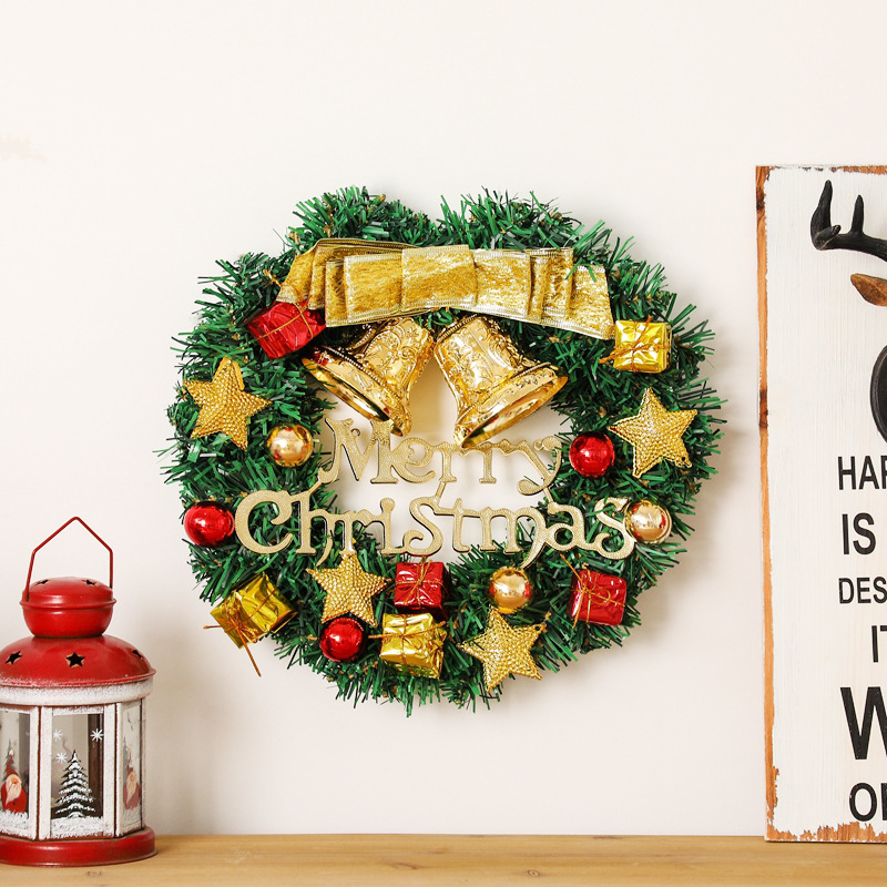 Christmas Decorations 30cm Christmas Wreath Artificial Wreath Door Hanging Showcase Tool Background Christmas Tree Accessories Christmas Decorations 30cm Christmas Wreath Artificial Wreath Door Hanging Showcase Tool Background Christmas Tree Accessories