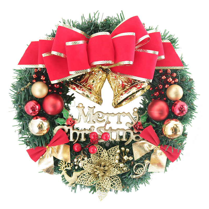 Christmas Decorations 30cm Christmas Wreath Artificial Wreath Door Hanging Showcase Tool Background Christmas Tree Accessories