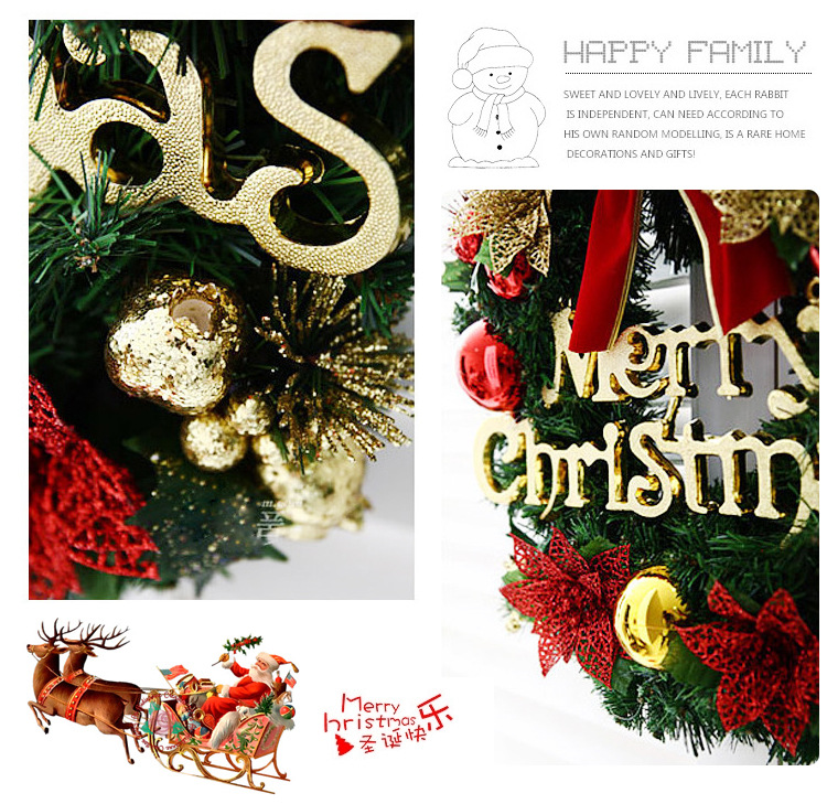 Christmas Decorations 30cm Christmas Wreath Artificial Wreath Door Hanging Showcase Tool Background Christmas Tree Accessories Christmas Decorations 30cm Christmas Wreath Artificial Wreath Door Hanging Showcase Tool Background Christmas Tree Accessories
