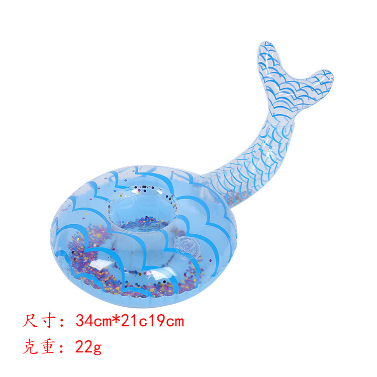 Spot PVC Inflatable Unicorn Cup Holder Flamingo Coaster Inflatable Water Floating Beverage Cup Holder Cup Holder