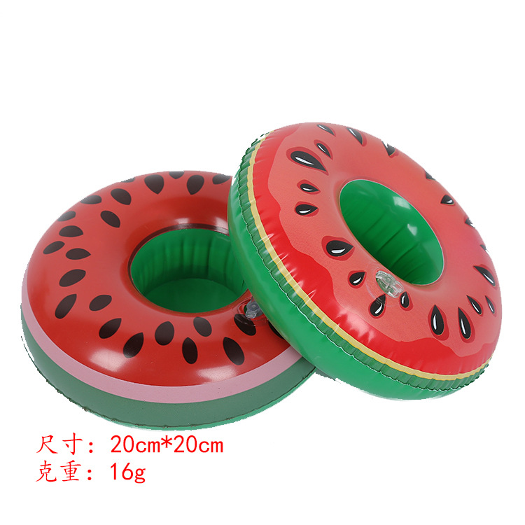 Spot PVC Inflatable Unicorn Cup Holder Flamingo Coaster Inflatable Water Floating Beverage Cup Holder Cup Holder