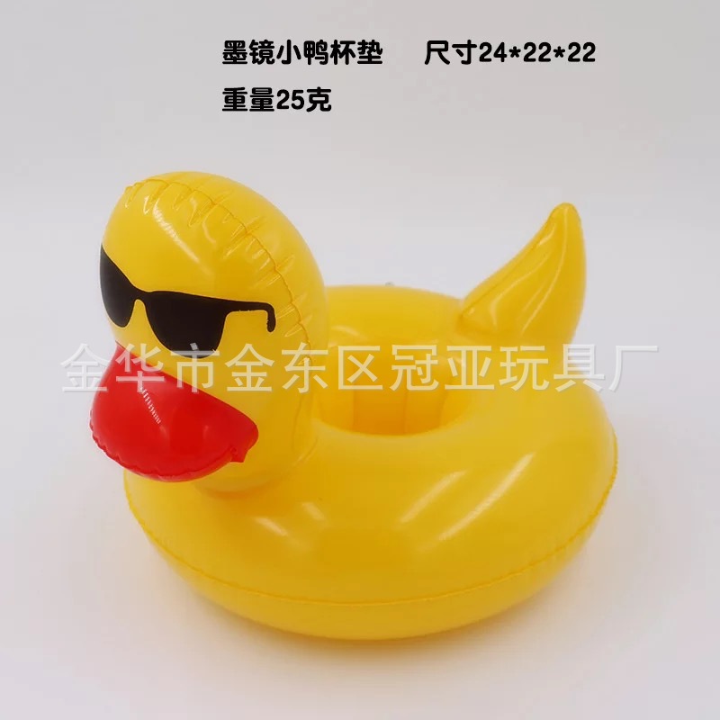 Spot PVC Inflatable Unicorn Cup Holder Flamingo Coaster Inflatable Water Floating Beverage Cup Holder Cup Holder