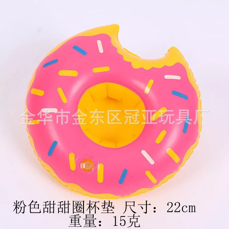 Spot PVC Inflatable Unicorn Cup Holder Flamingo Coaster Inflatable Water Floating Beverage Cup Holder Cup Holder