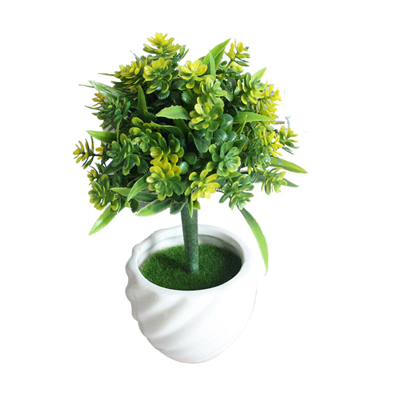 Artificial/Fake Flower Decorative Flower Ornament Home Ornament Threaded Cup Tree Small Flower Pot Simulation Plant Flower Pot