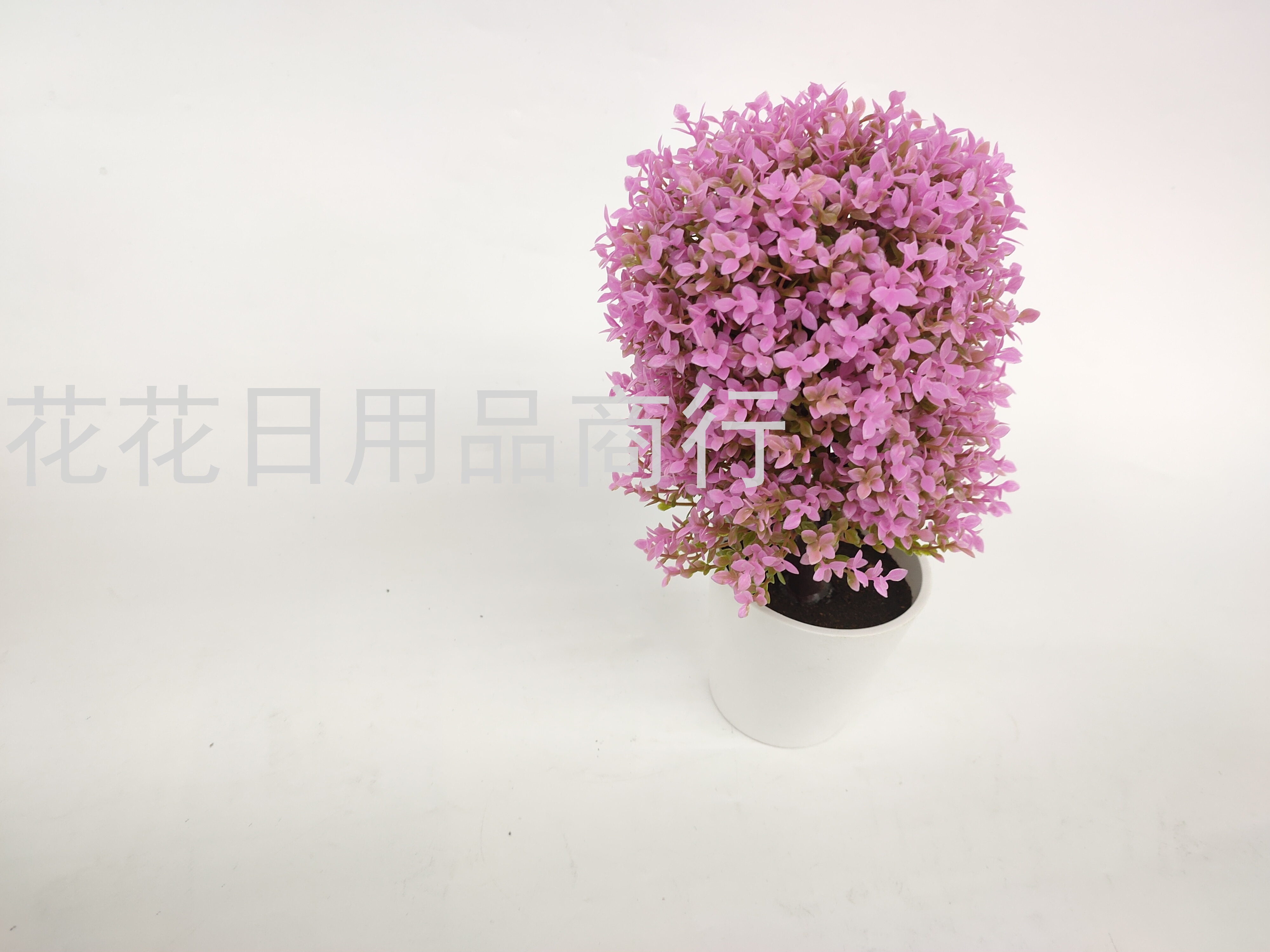 New Style White Basin Green Value Tree Artificial Flower Bonsai Living Room Decorations Fake Flower and Plastic Flower
