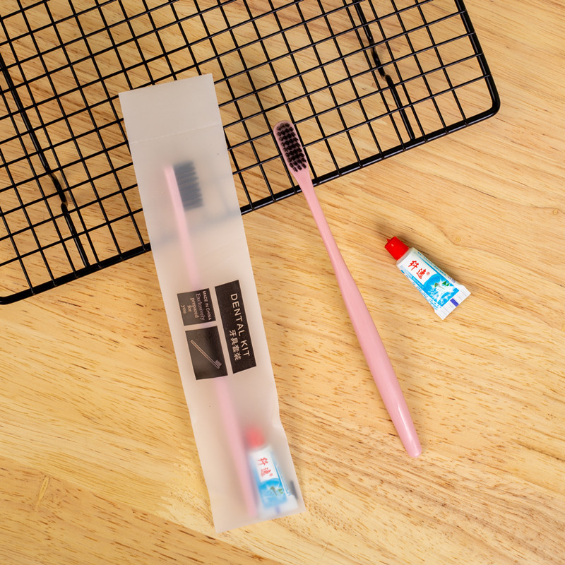 Hotel Disposable Toiletry Set Hotel Soft-Bristle Toothbrush Toothpaste 2-in-1 Can Be Customized Logo