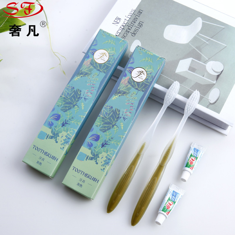 Hotel hotel disposable supplies toiletries toothbrush toothpaste set cotton swab disposable set custom