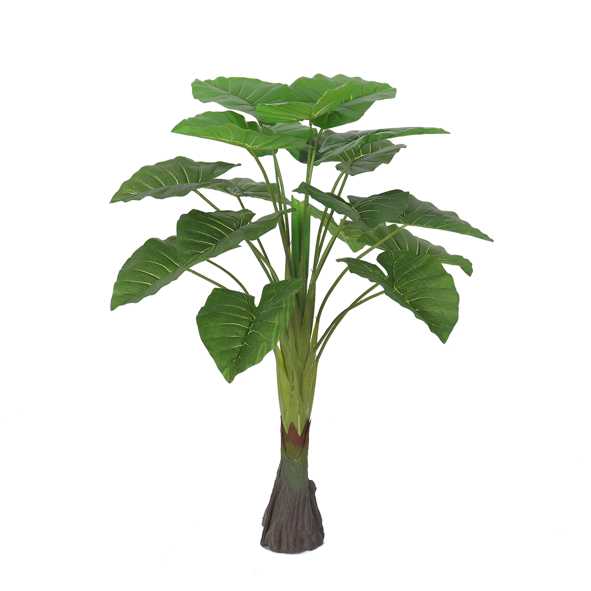 Decorations Artificial Green Plant Plastic Fortune Tree Alocasia Macrorrhiza Sunflower Evergreen Small Potted Plant