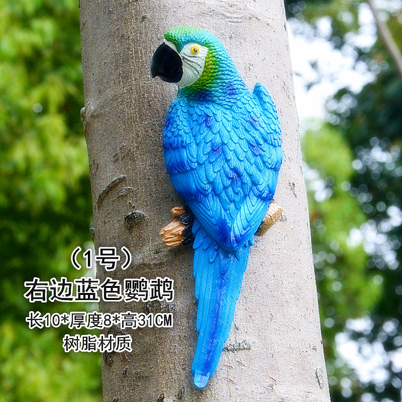 Artificial Wall Hanging Parrot Tree Wall Hanging Tree Decorations Crafts Bird Model Cross-Border Amazon Artificial Wall Hanging Parrot Tree Wall Hanging Tree Decorations Crafts Bird Model Cross-Border Amazon