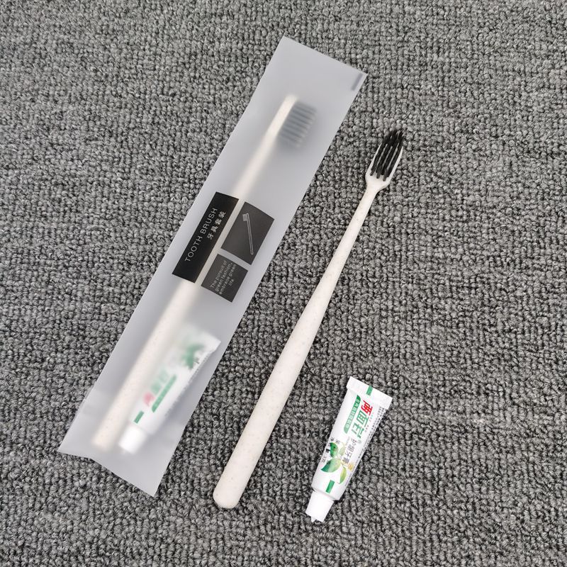 Hotel Hotel Disposable Toothbrush Toothpaste Set Tooth-Cleaners Two-in-One Disposable Toiletries Full Box Wholesale
