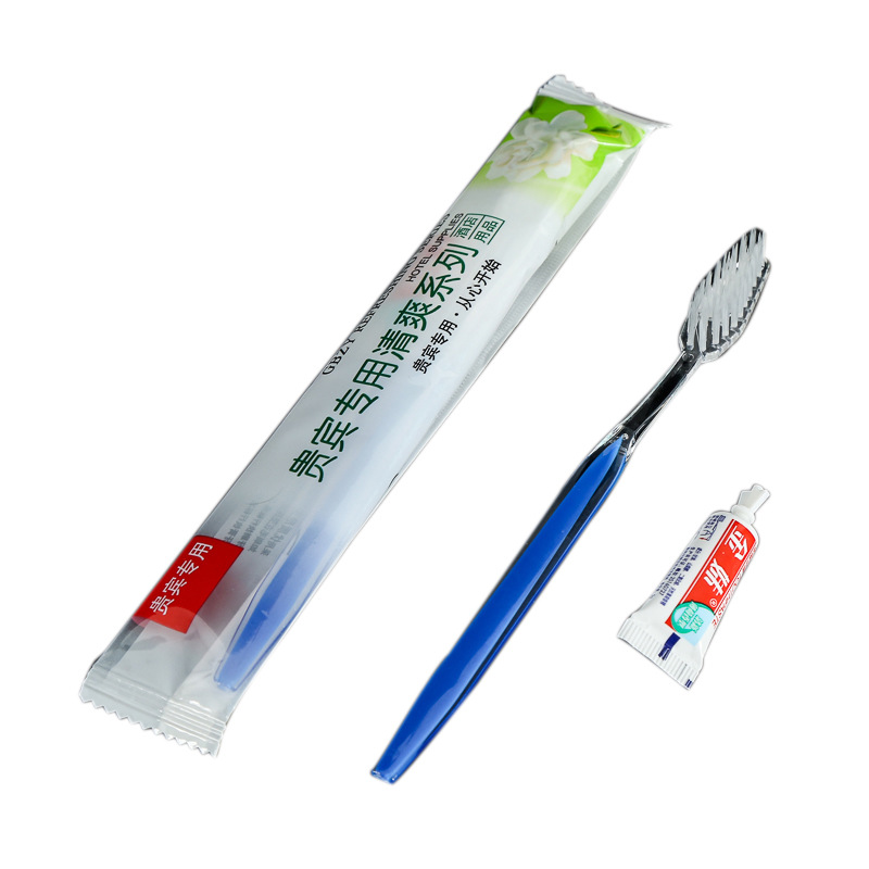 Hotel Hotel Disposable Toothbrush Toothpaste Set Tooth-Cleaners Two-in-One Disposable Toiletries Full Box Wholesale
