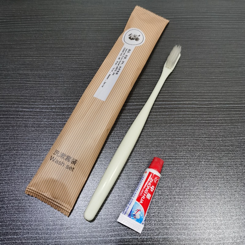 Hotel Hotel Disposable Toothbrush Toothpaste Set Tooth-Cleaners Two-in-One Disposable Toiletries Full Box Wholesale
