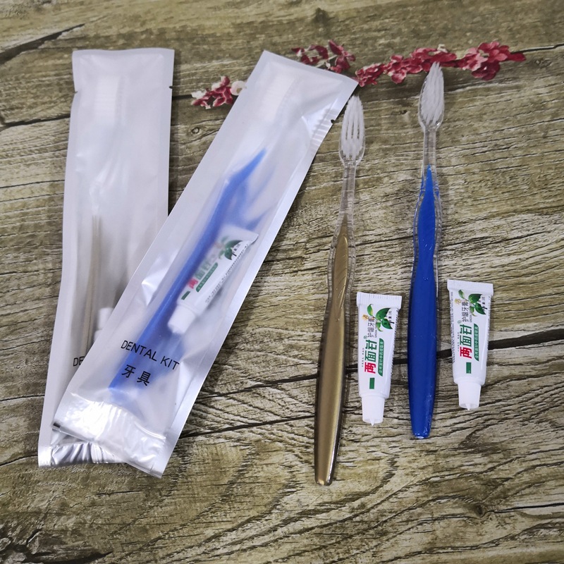 Hotel Hotel Disposable Toothbrush Toothpaste Set Tooth-Cleaners Two-in-One Disposable Toiletries Full Box Wholesale