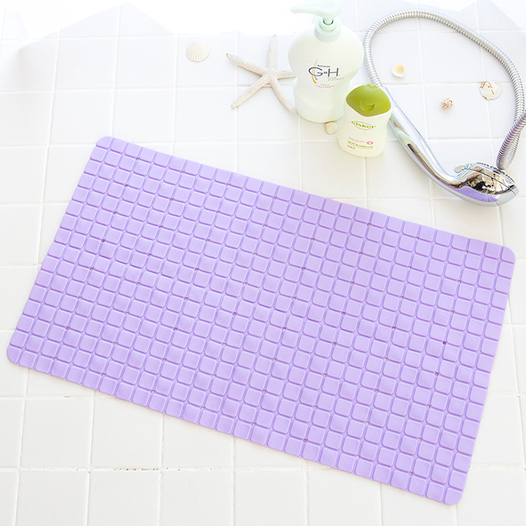Cross border plaid hotel PVC bathroom mat bathroom mat small mat put in the bathtub with suction cup anti - slip