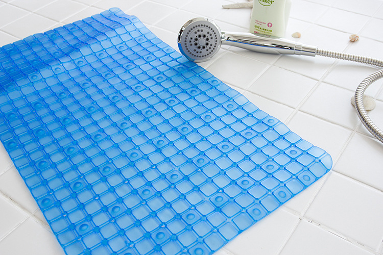 Cross border plaid hotel PVC bathroom mat bathroom mat small mat put in the bathtub with suction cup anti - slip