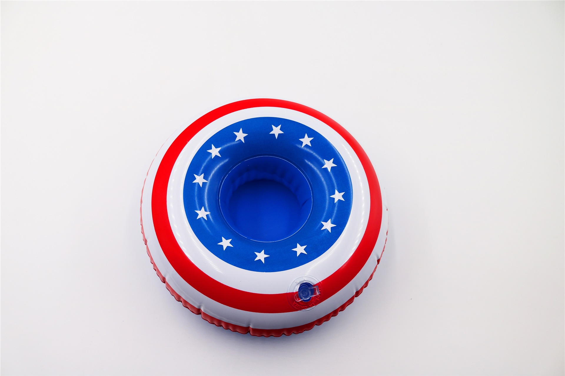 Us Flag inflatable Cup Holder Inflatable Water coaster floating Beverage cup holder Stars and Stripes Us Flag inflatable Cup Holder Inflatable Water coaster floating Beverage cup holder Stars and Stripes