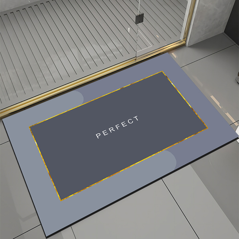 Wholesale Floor Mat Bathroom Bathroom Door Water-Absorbing Quick-Drying Floor Mat Bathtub Toilet Wash Basin Floor Mat
