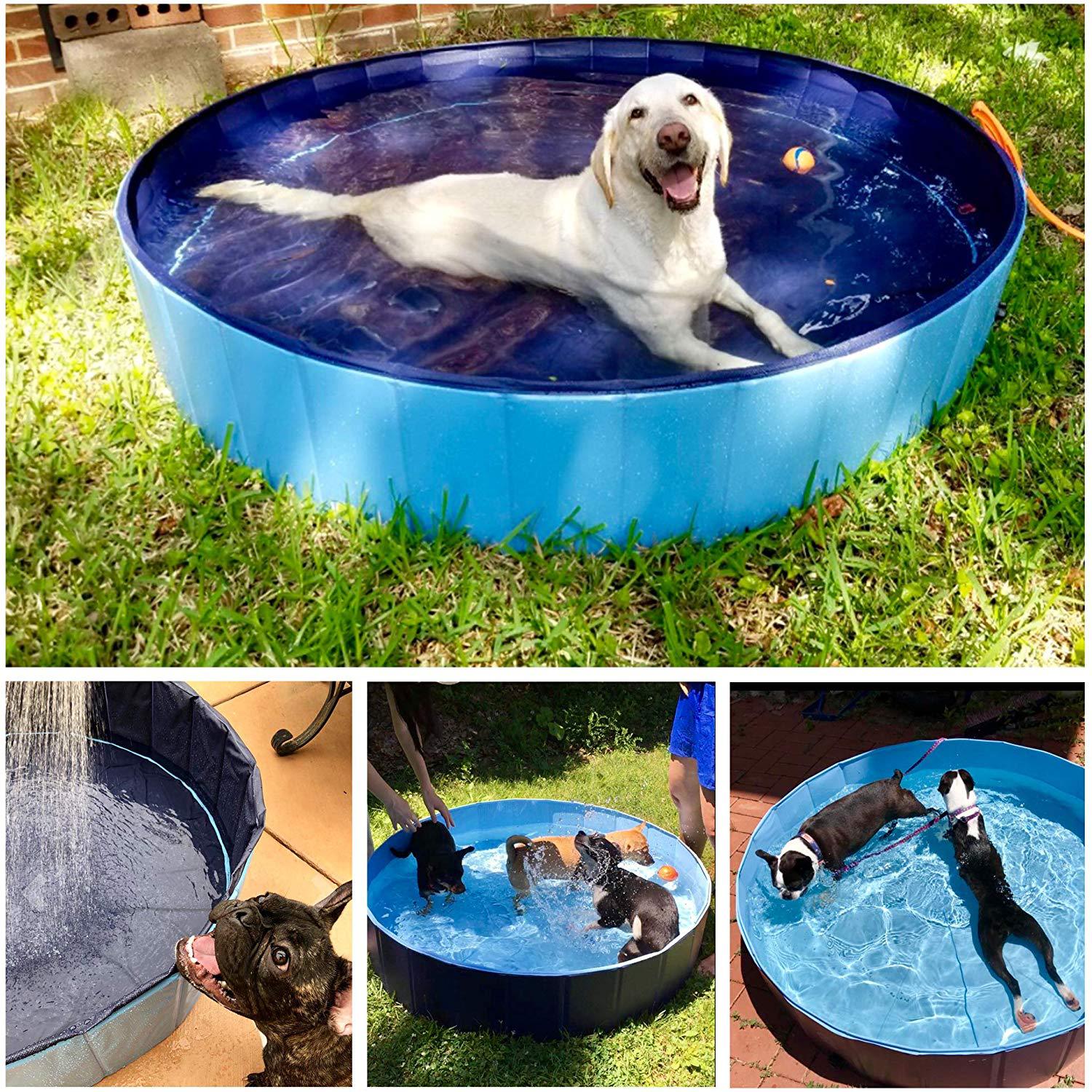 Pet Pool Foldable Dog Bathtub Fence Kennel Cleaning Supplies Outdoor Water Mat Pet Bath Pool