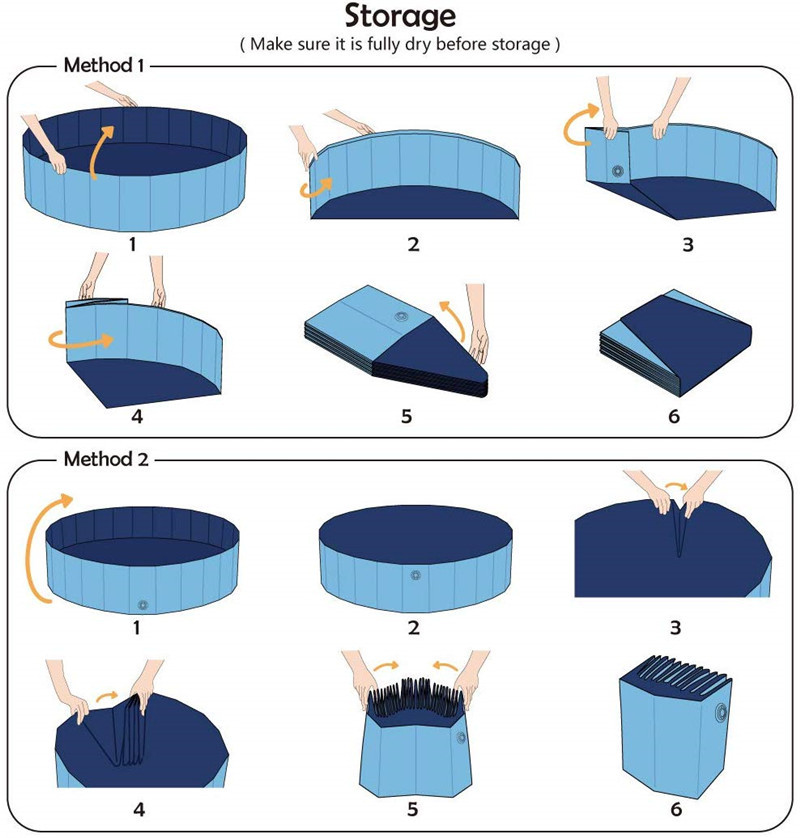 Pet Pool Foldable Dog Bathtub Fence Kennel Cleaning Supplies Outdoor Water Mat Pet Bath Pool