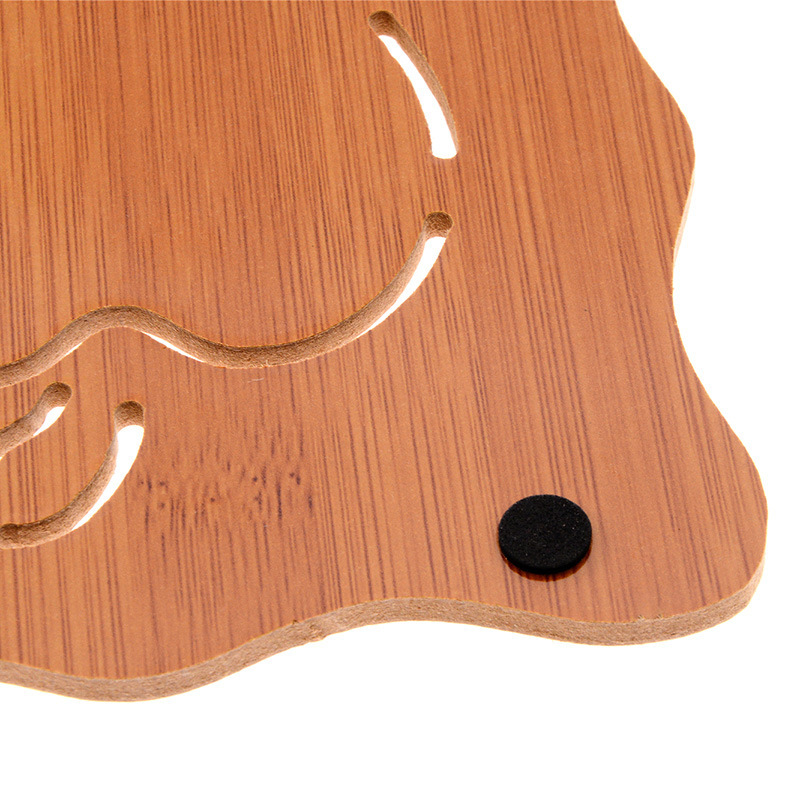 Wooden Placemat Heat Proof Mat Dining Table Cushion Plate Mat Household Anti-Scald Pad Potholder Casserole Mat Potholder Bowl Coaster Cup Coaster Vegetable Mat