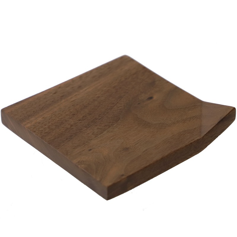 Black Walnut Folding Corner Coaster Solid Wood Wooden Heat Insulation Tea Set Mat Creative Cup Saucer Pot Tray Accessories